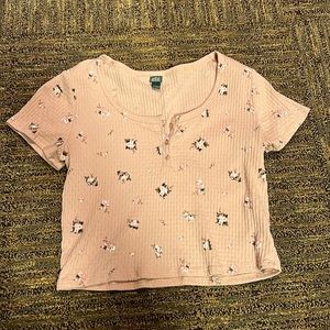 Wild fable pink crop top